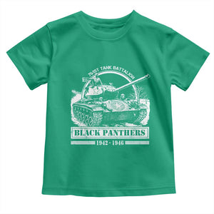 Black Panthers 761st Tank Battalion Toddler T Shirt WW2 Heroes Black History Month TS11 Irish Green Print Your Wear