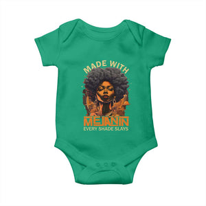 Black Women Baby Onesie Melanin Juneteenth Black History TS10 Irish Green Print Your Wear