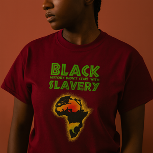 Black History Didn't Start With Slavery T Shirt TS09 Printyourwear