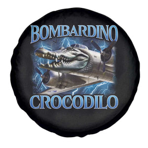 Bombardino Crocodilo Spare Tire Cover Internet Memes Italian Brainrot TS10 Print Your Wear