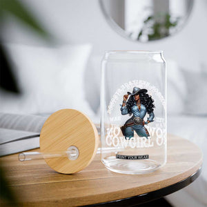 Boots On Heritage Strong Cowgirl On Glass Can African American Black Cowgirl TS11 Print Your Wear