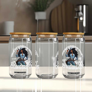 Boots On Heritage Strong Cowgirl On Glass Can African American Black Cowgirl TS11 Print Your Wear