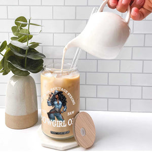 Boots On Heritage Strong Cowgirl On Glass Can African American Black Cowgirl TS11 Print Your Wear