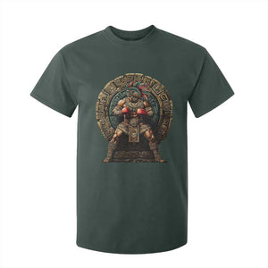 Boxing Mexico T Shirt For Kid Aztec Warrior Mexican Dad Gifts TS10 Dark Forest Green Print Your Wear