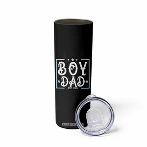 Boy Dad Est 2025 Skinny Tumbler Expect Baby Boy Son Fathers Day 2025 TS10 Print Your Wear