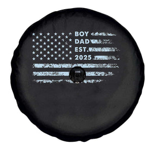 Boy Dad Est 2025 Spare Tire Cover American Flag First Fathers Day TS10 Print Your Wear