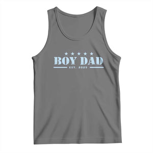 Boy Dad Est 2025 Tank Top Expecting Baby Boy 2025 TS10 Black Heather Print Your Wear