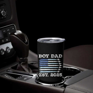 Boy Dad Est 2025 Tumbler Cup Newborn Daddy Father Baby Boy Son USA Flag Fighter Jets TS10 Print Your Wear
