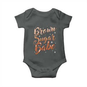Brown Sugar Babe Baby Onesie Proud Woman Melanin Pride Black Girl TS10 Dark Heather Print Your Wear
