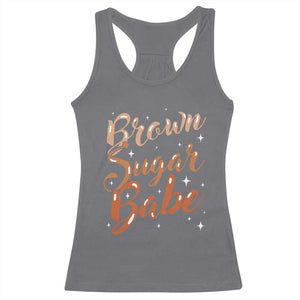 Brown Sugar Babe Racerback Tank Top Proud Woman Melanin Pride Black Girl TS10 Charcoal Print Your Wear