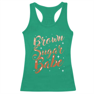 Brown Sugar Babe Racerback Tank Top Proud Woman Melanin Pride Black Girl TS10 Irish Green Print Your Wear