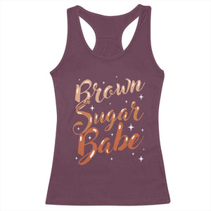 Brown Sugar Babe Racerback Tank Top Proud Woman Melanin Pride Black Girl TS10 Maroon Print Your Wear