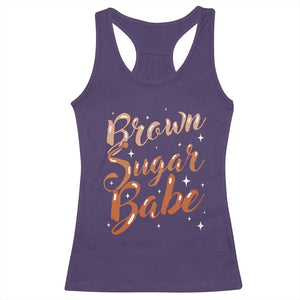 Brown Sugar Babe Racerback Tank Top Proud Woman Melanin Pride Black Girl TS10 Purple Print Your Wear