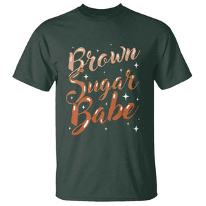 Brown Sugar Babe T Shirt Proud Woman Melanin Pride Black Girl TS10 Dark Forest Green Print Your Wear