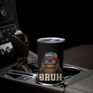 Bruh Bigfoot Merica Tumbler Cup American Flag Patriotic 4th Of July TS10 Print Your Wear