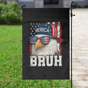 Bruh 'Merica Bald Eagle 4th of July Garden Flag Patriotic USA Flag TS10 Print Your Wear
