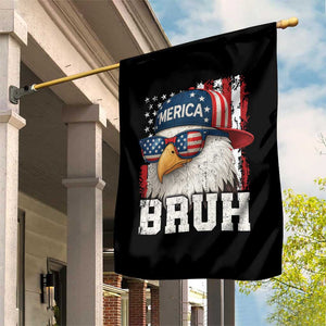 Bruh 'Merica Bald Eagle 4th of July Garden Flag Patriotic USA Flag TS10 Print Your Wear