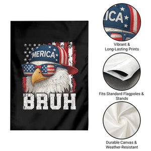 Bruh 'Merica Bald Eagle 4th of July Garden Flag Patriotic USA Flag TS10 Print Your Wear