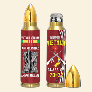 Personalized Vietnam Veteran Bullet Tumbler University Of Vietnam CTM Custom - Printyourwear