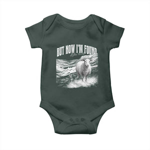 But Now I'm Found Baby Onesie Christian Faith Sheep TS11 Print Your Wear