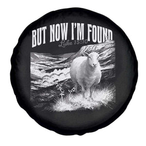 But Now I'm Found Spare Tire Cover Christian Faith Sheep TS11 Print Your Wear