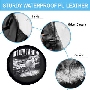 But Now I'm Found Spare Tire Cover Christian Faith Sheep TS11 Print Your Wear