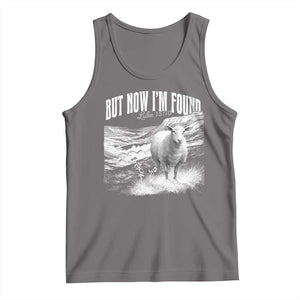 But Now I'm Found Tank Top Christian Faith Sheep TS11 Deep Heather Print Your Wear