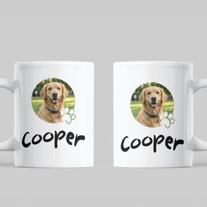Custom Pet Photo Ceramic Coffee Mug โ Personalized Gift for Pet Lovers CTM02 15oz White Print Your Wear