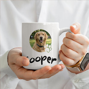 Custom Pet Photo Ceramic Coffee Mug โ Personalized Gift for Pet Lovers CTM02 11oz White Print Your Wear