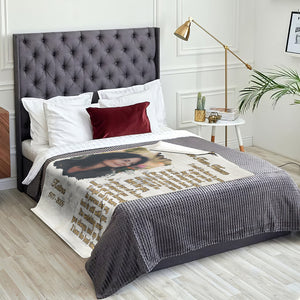 Personalized Throw Blanket Memorial Gift - Custom Photo Letter From Heaven CTM02 Print Your Wear