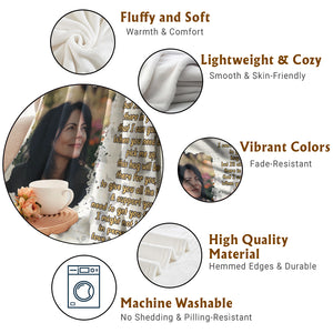 Personalized Throw Blanket Memorial Gift - Custom Photo Letter From Heaven CTM02 Print Your Wear