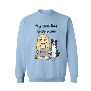 Dog Lover Personalized Shirt My Dogs Are My Valentine CTM02 Sweater Custom - Printyourwear