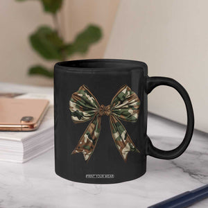 Camo Coquette Bow Coffee Mug Camouflage Old Hunting Women Girl TS10 Print Your Wear