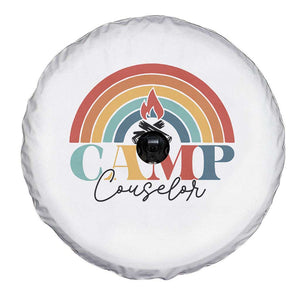 Camp Counselor Spare Tire Cover Summer Camp Rainbow TS11 Print Your Wear