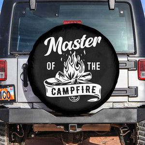 Camping Lover Spare Tire Cover Master Of The Campfire Camper Outdoor Activity TS11 No hole Black Print Your Wear