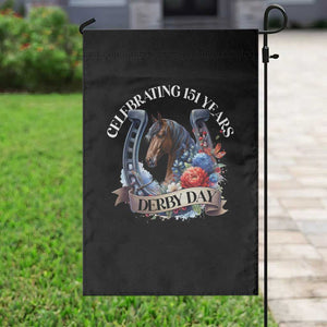Celebrating 151 Years Derby Day Garden Flag Horse Racing Horseshoe Flowers TS11 Print Your Wear