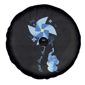 Child Abuse Prevention Awareness Spare Tire Cover Pinwheel Elephant TS11 Print Your Wear