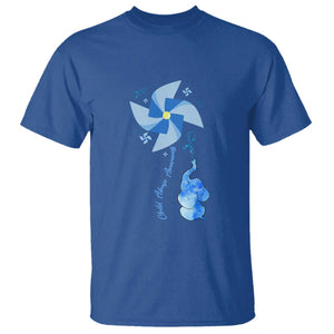 Child Abuse Prevention Awareness T Shirt Pinwheel Elephant TS11 Royal Blue Print Your Wear