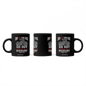 Christian Biker Coffee Mug Lord Said Go Out Into Highways Faith Motorcycle TS02 Print Your Wear