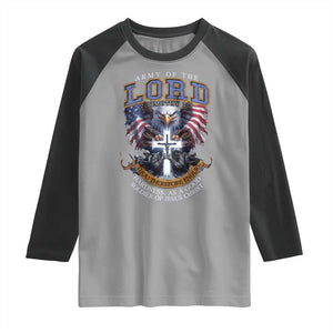 Christian Soldier Raglan Shirt Army Of The Lord Thou Therefore Endure Hardness As A Good Soldier TS11 Sport Gray Black Print Your Wear