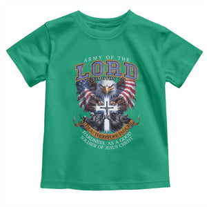 Christian Soldier Toddler T Shirt Army Of The Lord Thou Therefore Endure Hardness As A Good Soldier TS11 Irish Green Print Your Wear