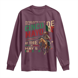 Cinco De Mayo Celebrate The Battle Of Puebla Mexico Long Sleeve Shirt TS11 Maroon Print Your Wear