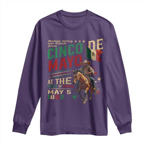 Cinco De Mayo Celebrate The Battle Of Puebla Mexico Long Sleeve Shirt TS11 Purple Print Your Wear