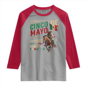 Cinco De Mayo Celebrate The Battle Of Puebla Mexico Raglan Shirt TS11 Sport Gray Red Print Your Wear