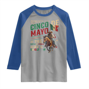 Cinco De Mayo Celebrate The Battle Of Puebla Mexico Raglan Shirt TS11 Sport Gray Royal Print Your Wear