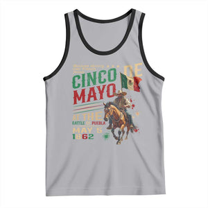Cinco De Mayo Celebrate The Battle Of Puebla Mexico Tank Top TS11 Athletic Heather Black Print Your Wear