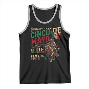 Cinco De Mayo Celebrate The Battle Of Puebla Mexico Tank Top TS11 Black Athletic Heather Print Your Wear