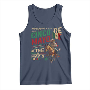 Cinco De Mayo Celebrate The Battle Of Puebla Mexico Tank Top TS11 Navy Print Your Wear