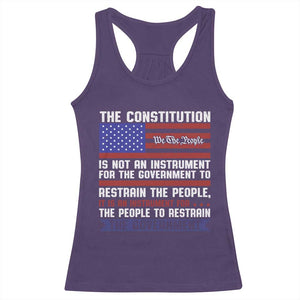 Constitution Liberty American Patriotic Racerback Tank Top We The People US Flag TS02 Purple Print Your Wear