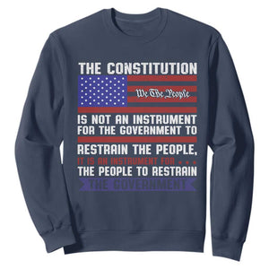 Constitution Liberty American Patriotic Sweatshirt We The People US Flag TS02 Navy Print Your Wear